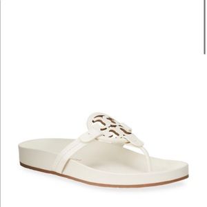 NEW Tory Burch Miller Cloud Leather Thong Sandals